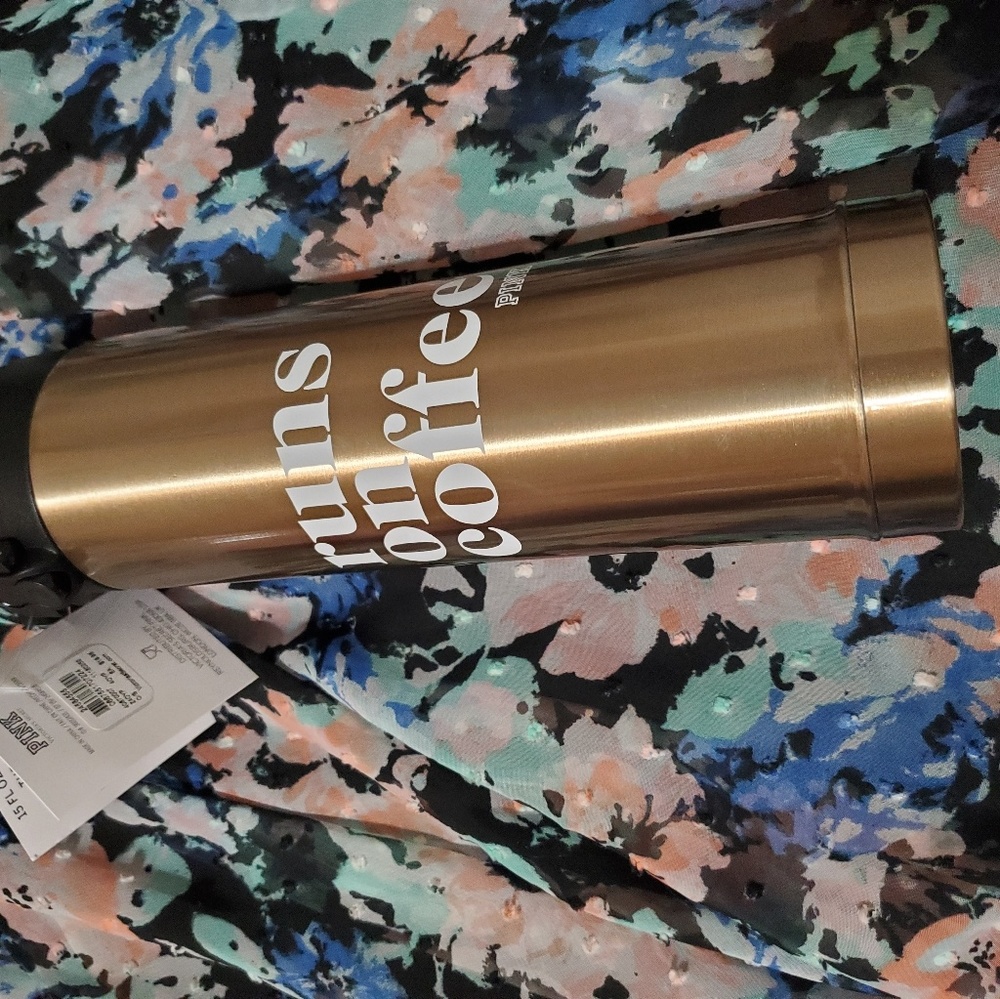 victorias secret tumbler mug with lock lid